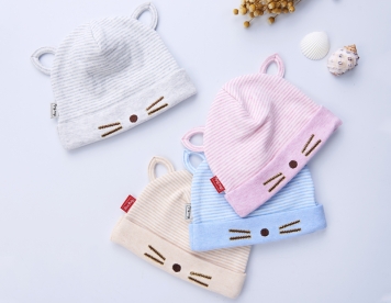 1732-Baby Cap-Organic Colored Cotton